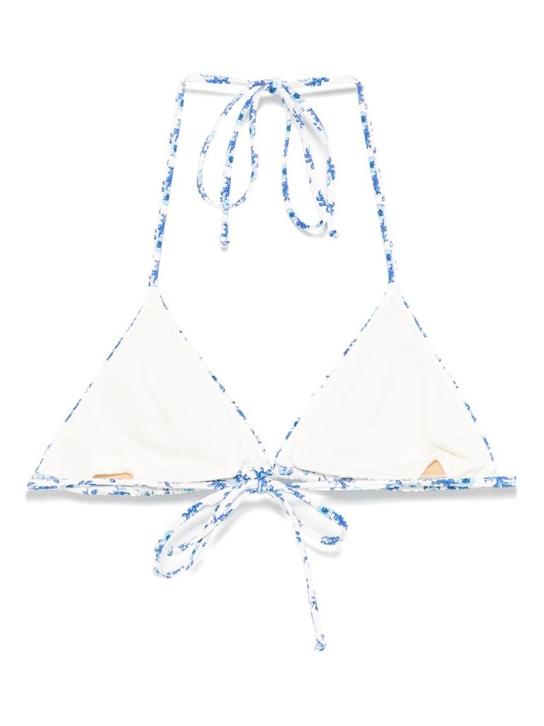 MC2 SAINT BARTH 'LEAH' WHITE BIKINI TOP