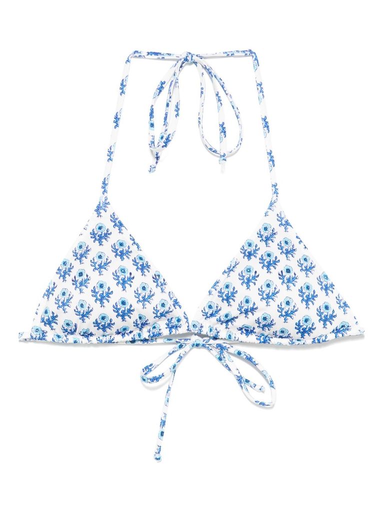 MC2 SAINT BARTH 'LEAH' WHITE BIKINI TOP 