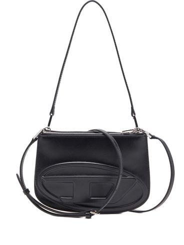 DIESEL - Borsa a tracolla nera con logo