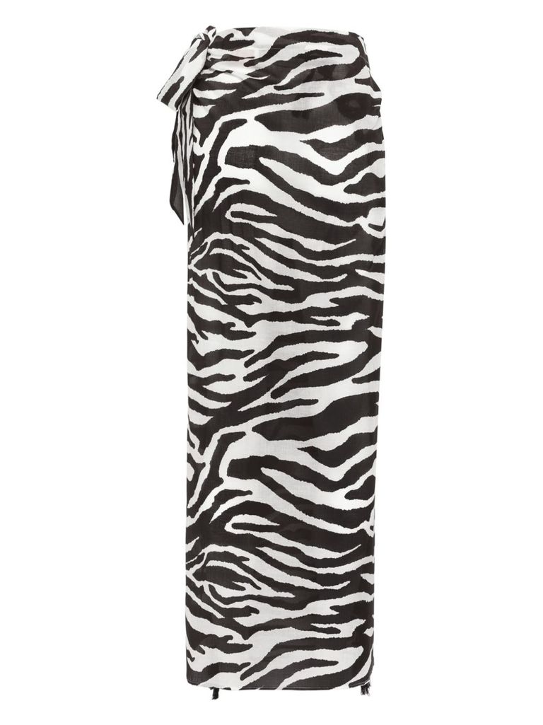 Shop Attico Zebra Print Pareo