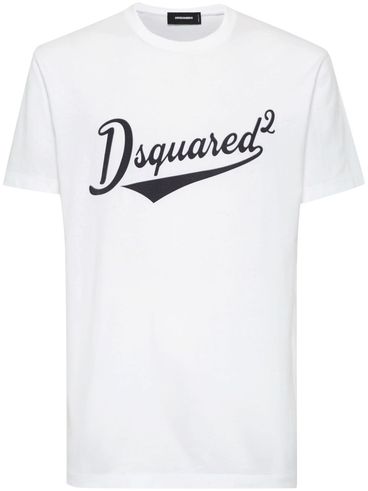 DSQUARED2 - White cotton t-shirt with logo