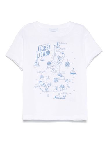 LARANJINHA - White cotton t-shirt with print