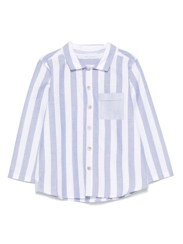 LARANJINHA - Baby blue and white cotton shirt