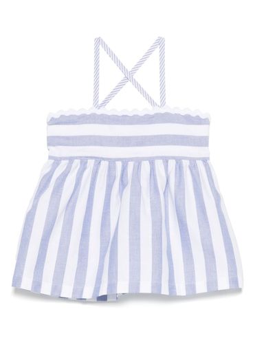 LARANJINHA - Baby blue and white cotton top