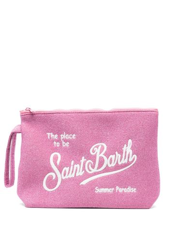 MC2 SAINT BARTH - 'Aline Lurex' pink clutch bag
