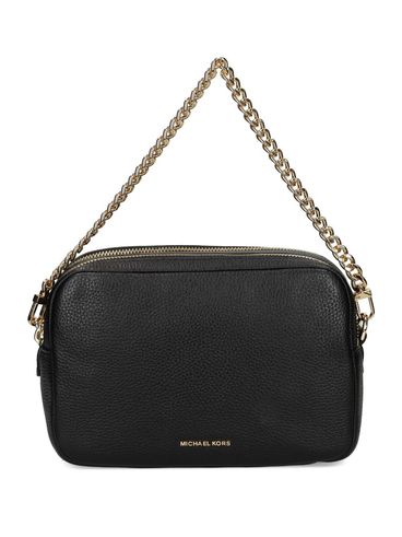 MICHAEL KORS - Borsa a tracolla 'Camera' in pelle di vitello nera