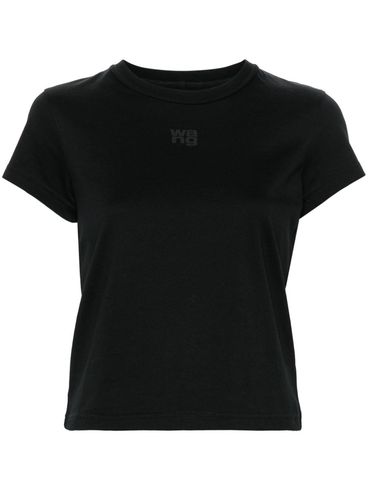 ALEXANDER WANG - T-shirt nera con logo