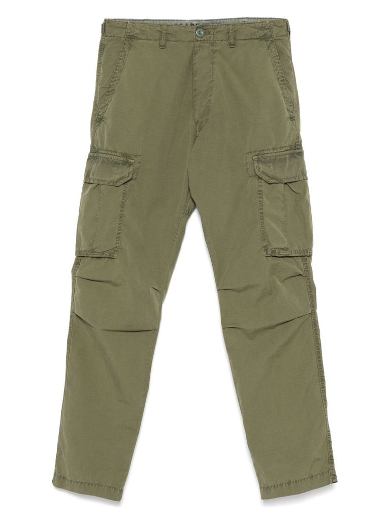 Chesapeake's Olive Green Trousers With Side Slit Pockets