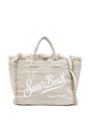 MC2 SAINT BARTH - Beige linen tote bag
