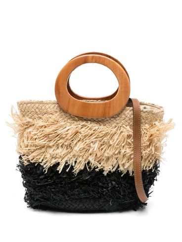 AFAR - Borsa tote beige e nera 'Medium Keshia'