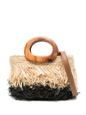 AFAR - Borsa tote beige e nera 'Small Keshia'