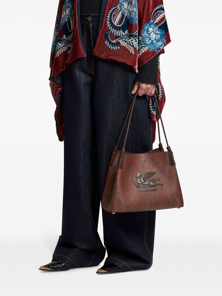 Etro 'libra Piccola Paisley' Shopping Bag