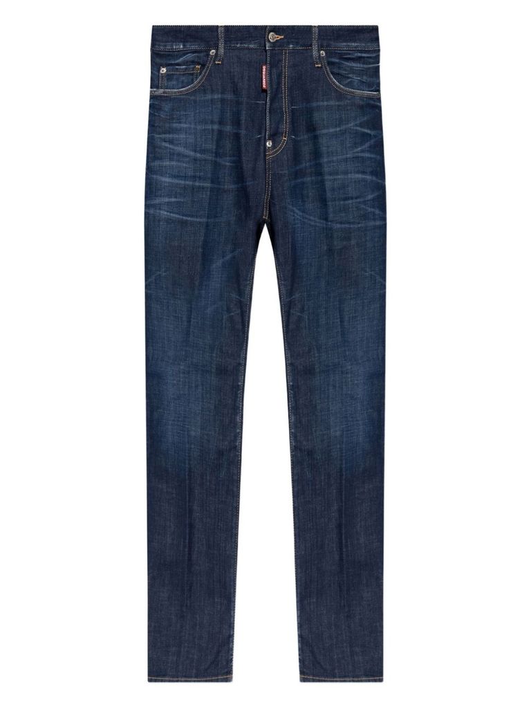 Dsquared2 Straight Leg Trousers With Belt Loops