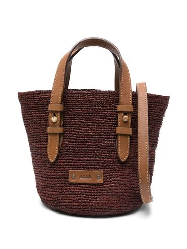 AFAR - Piccola borsa tote 'Kaluwa' in rafia marrone