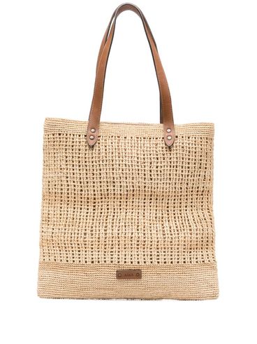 AFAR - Borsa tote 'Baaco' in rafia beige