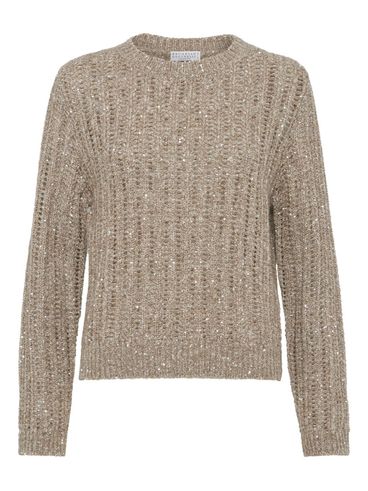 BRUNELLO CUCINELLI - Maglia girocollo beige