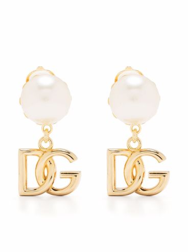 DOLCE & GABBANA - Clips earrings with logo