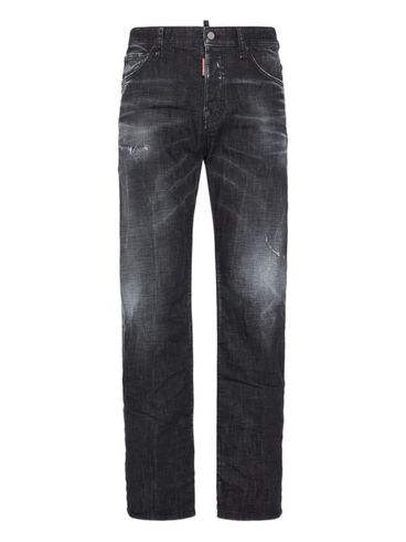 DSQUARED2 - Black washed straight jeans