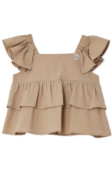 LIU JO - Top beige con balze
