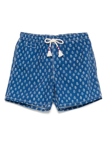 MC2 SAINT BARTH - Blue 'Caprese' swimsuit