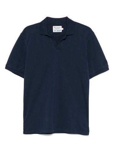 MC2 SAINT BARTH - Blue 'Charles' cotton-blend polo shirt
