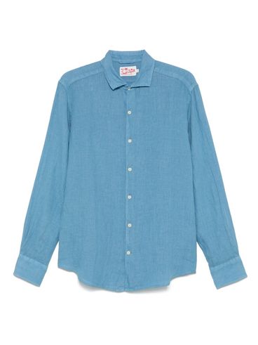 MC2 SAINT BARTH - 'Pamplona' light blue linen shirt