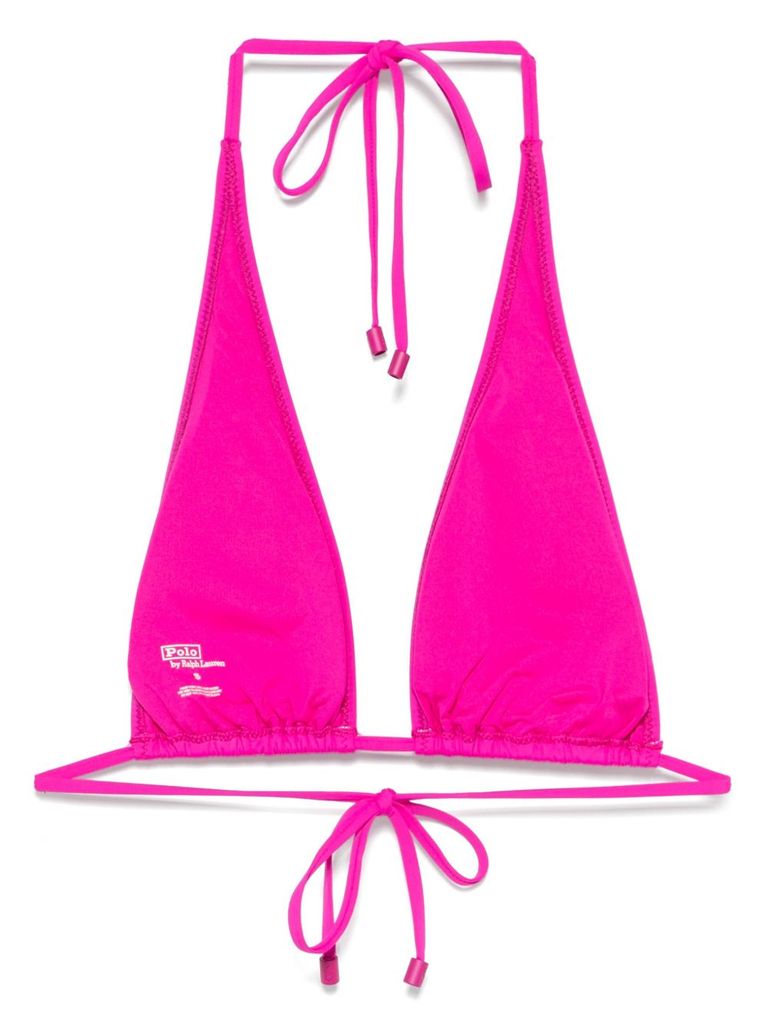 Polo Ralph Lauren Fuchsia Bikini Top With Logo