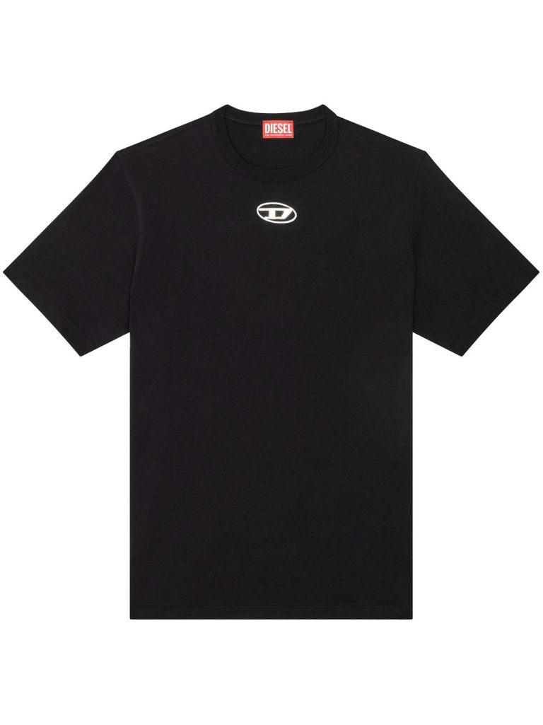 Diesel S-cooling Biologic Cotton Sweatshirt With Metal Oval-d Logo