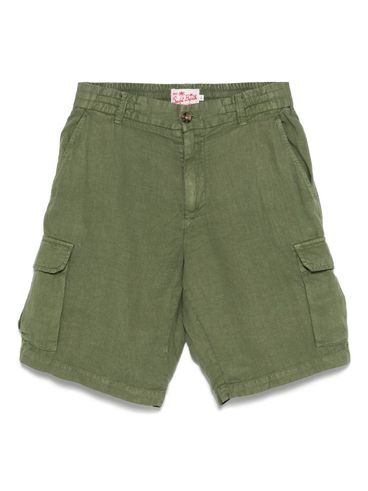 MC2 SAINT BARTH - 'Rodi' cargo shorts in military green linen