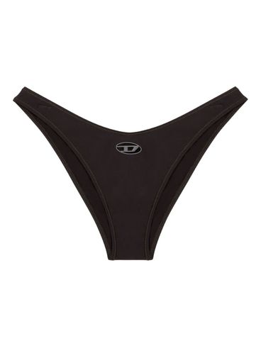 DIESEL - Slip bikini nero con logo