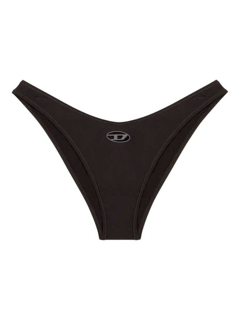 DIESEL BLACK BIKINI BOTTOMS WITH LOGO 