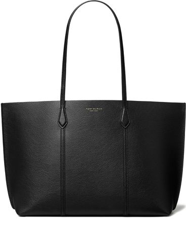 TORY BURCH - Borsa shopping in pelle di vitello nera