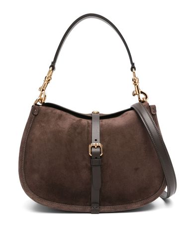 ETRO - Borsa tote in pelle scamosciata marrone