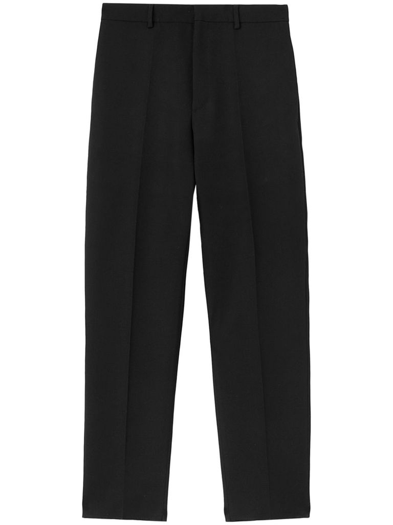 Jil Sander Black Wool Tapered Trousers