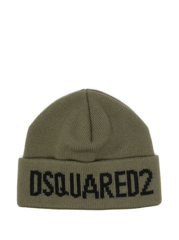 DSQUARED2 - Military green wool hat