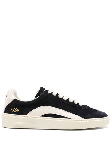 DSQUARED2 - Black and white calfskin sneakers
