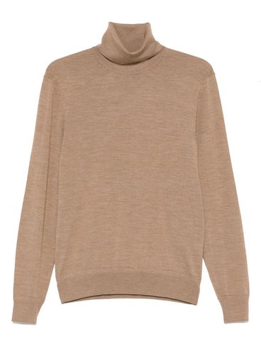 TOM FORD - Maglia a collo alto in lana beige