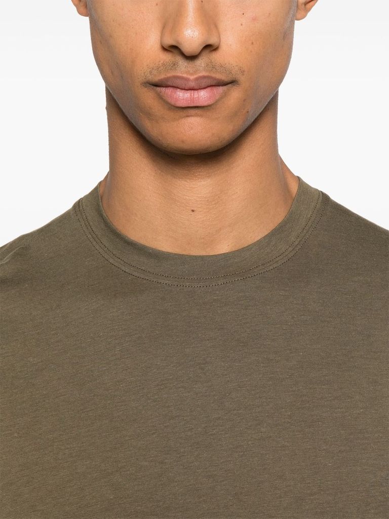 【関税＆送料込み】Tom Ford Brown Cotton-Blend Crewneck T-S TOM FORD crew-neck T-shirt | Brown | FARFETCH