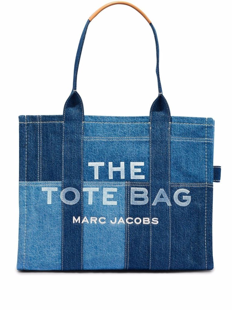 MARC JACOBS 'THE DENIM LARGE' TOTE BAG