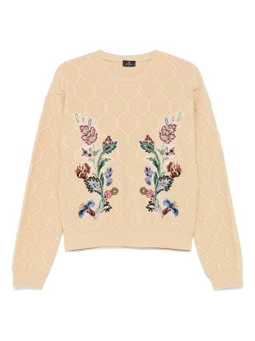 ETRO - Maglione in lana misto cashmere beige