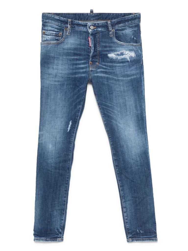 Dsquared2 Stretch-cotton Blue Jeans In Blue