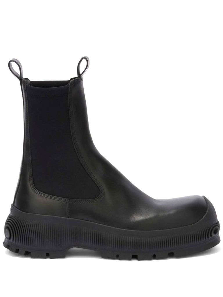 ショートブーツ・ブーティ Jil Sander Nappa ankle boots 関税送料無料【Jil Sander】Black leather ankle boots (Jil