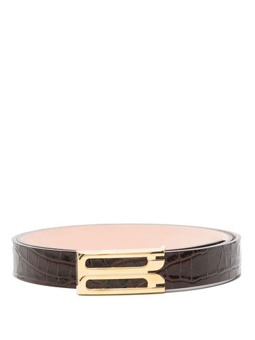 VICTORIA BECKHAM - Cintura in pelle di vitello marrone