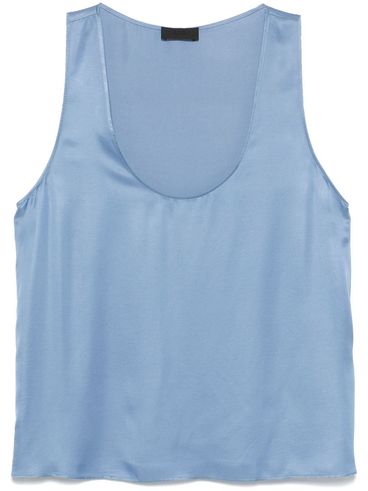 LIU JO - Top in raso azzurro