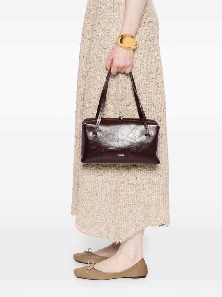 Bordeaux small 'Goji' leather shoulder bag