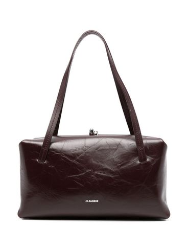 JIL SANDER - Borsa a spalla piccola in pelle bordeaux 'Goji'