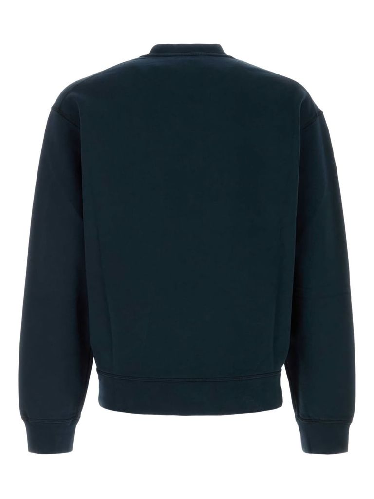 Dsquared2 Cotton Crew Neck Sweatshirt With Ribbed Cuffs And Hem