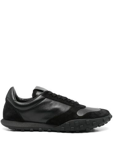 JIL SANDER - Sneakers stringate in pelle nera