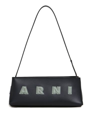 MARNI - Borsa a spalla in pelle di vitello nera