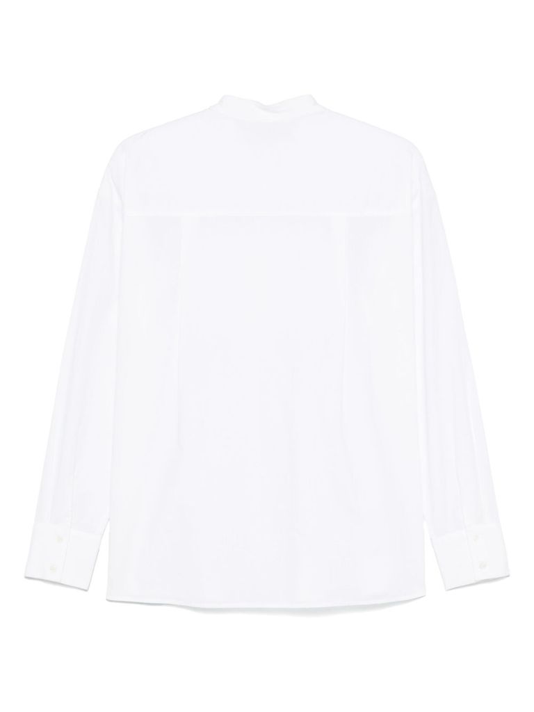 Liu •jo White Cotton Shirt With Sequins In White